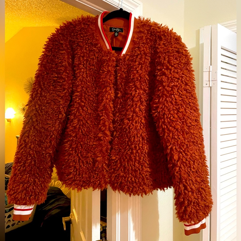 X-Large orange teddy jacket